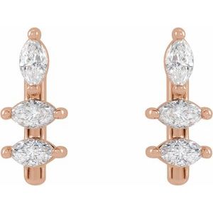 Marquise Bar Earrings