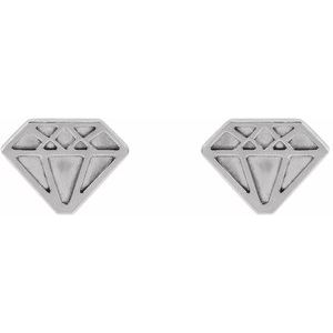 Tiny Diamond Earrings