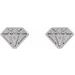 Tiny Diamond Earrings