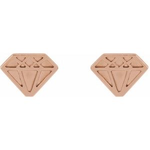 Tiny Diamond Earrings