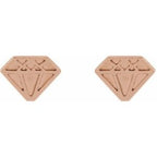 Tiny Diamond Earrings