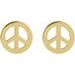 Tiny Peace Earrings