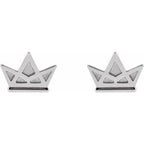 Tiny Crown Earrings