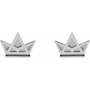Tiny Crown Earrings