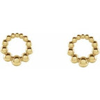 Beaded Circle Earrings