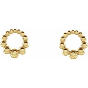 Beaded Circle Earrings
