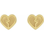 Tiny Heart Earrings