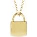Engravable Lock Necklace or Pendant