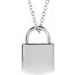 Engravable Lock Necklace or Pendant