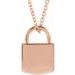 Engravable Lock Necklace or Pendant