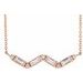 Accented Baguette Bar Necklace or Center