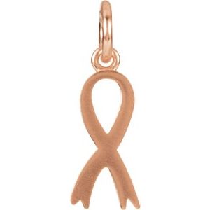 Posh Mommy® Breast Cancer Awareness Ribbon Charm/Pendant