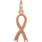 Posh Mommy® Breast Cancer Awareness Ribbon Charm/Pendant