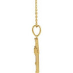 Accented Baguette Cross Necklace or Pendant