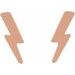 Tiny Lightning Bolt Earrings
