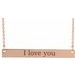 Engravable Bar Necklace