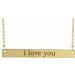Engravable Bar Necklace