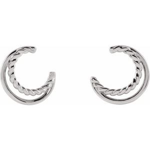 Front Facing Hoop Earrings