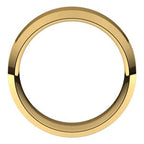 Beveled-Edge Comfort-Fit Flat Band