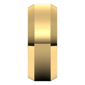 Beveled-Edge Comfort-Fit Flat Band