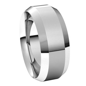 Beveled-Edge Comfort-Fit Flat Band