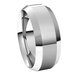 Beveled-Edge Comfort-Fit Flat Band