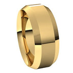 Beveled-Edge Comfort-Fit Flat Band