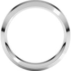 Beveled-Edge Comfort-Fit Flat Band