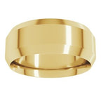 Beveled-Edge Comfort-Fit Flat Band