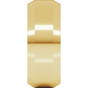 Beveled-Edge Comfort-Fit Flat Band