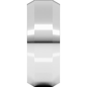 Beveled-Edge Comfort-Fit Flat Band