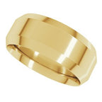Beveled-Edge Comfort-Fit Flat Band