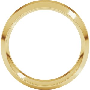 Beveled-Edge Comfort-Fit Flat Band