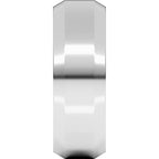 Beveled-Edge Comfort-Fit Flat Band