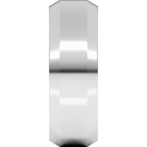 Beveled-Edge Comfort-Fit Flat Band