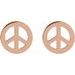 Tiny Peace Earrings