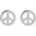Tiny Peace Earrings