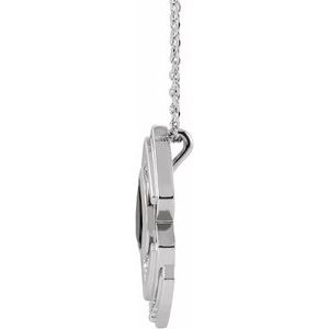 Bezel-Set Geometric Necklace or Pendant