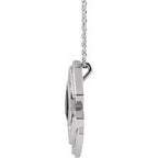 Bezel-Set Geometric Necklace or Pendant