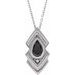Bezel-Set Geometric Necklace or Pendant