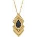 Bezel-Set Geometric Necklace or Pendant