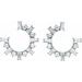 Baguette Front-Facing Hoop Earrings
