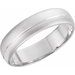 Grooved Half Round Band with Bead Blast Finish