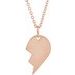 Engravable Broken Heart Necklace or Pendant