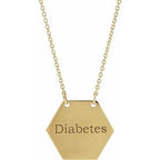 Engravable Medical Identification Necklace