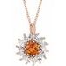 Halo-Style Necklace or Pendant