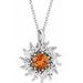 Halo-Style Necklace or Pendant