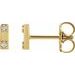 Two-Stone Bar Earrings