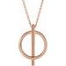 Negative Space Circle Necklace or Pendant