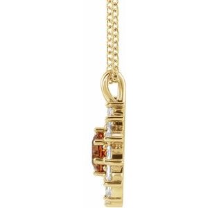 Halo-Style Necklace or Pendant